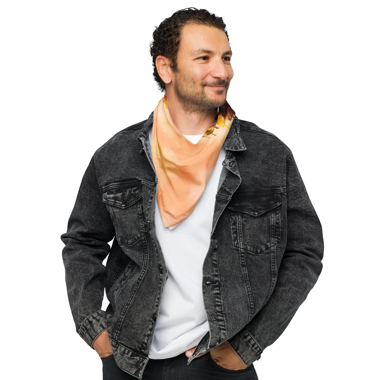 Orange Tie Dye Bandana