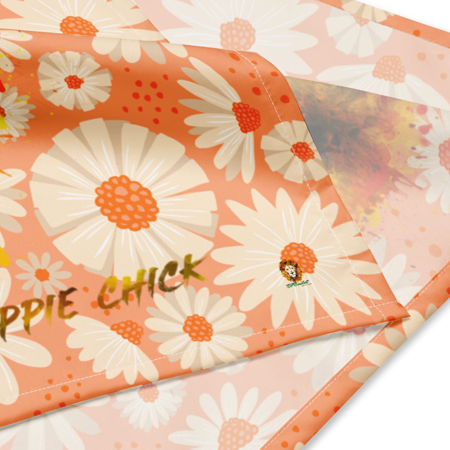 Peach Daisies Bandana