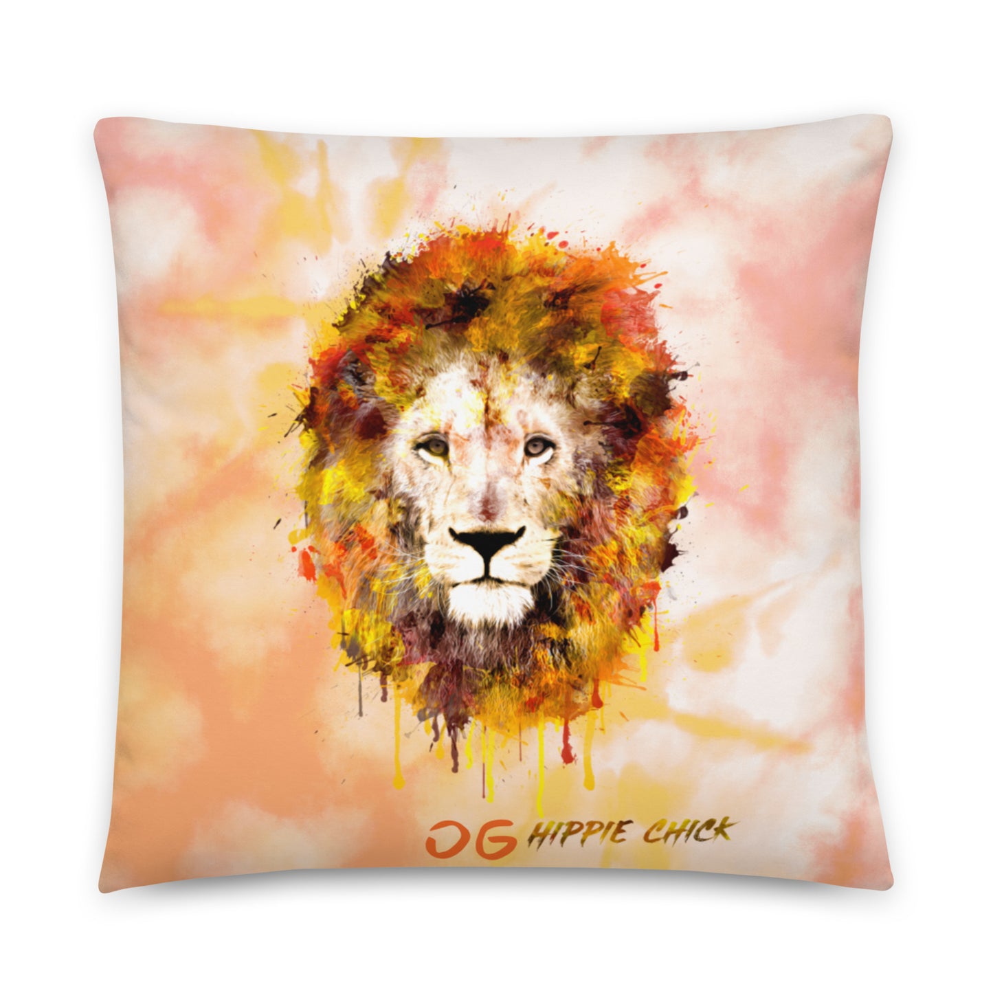 Orange Tie Dye Pillows