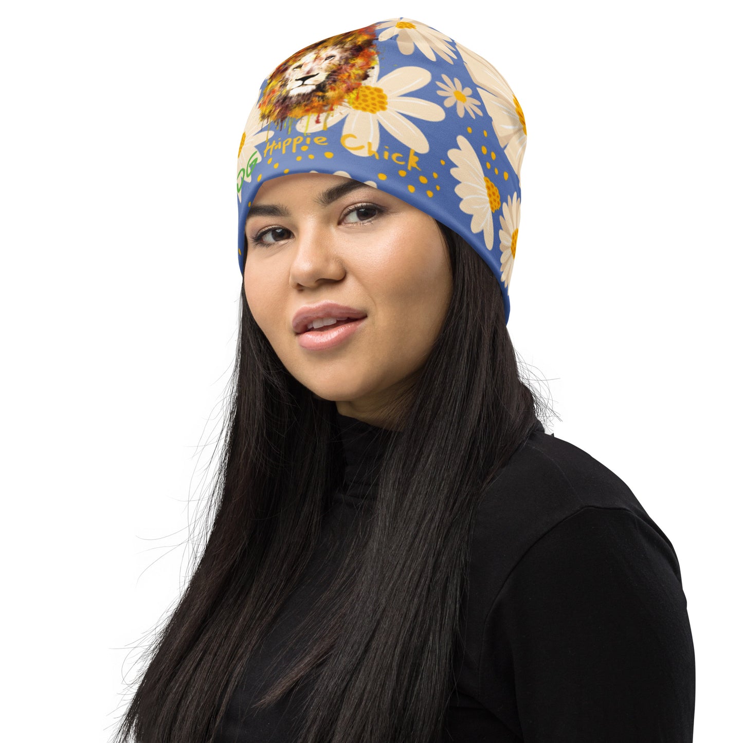 Blue Daisies Beanie - OG Hippie Chick