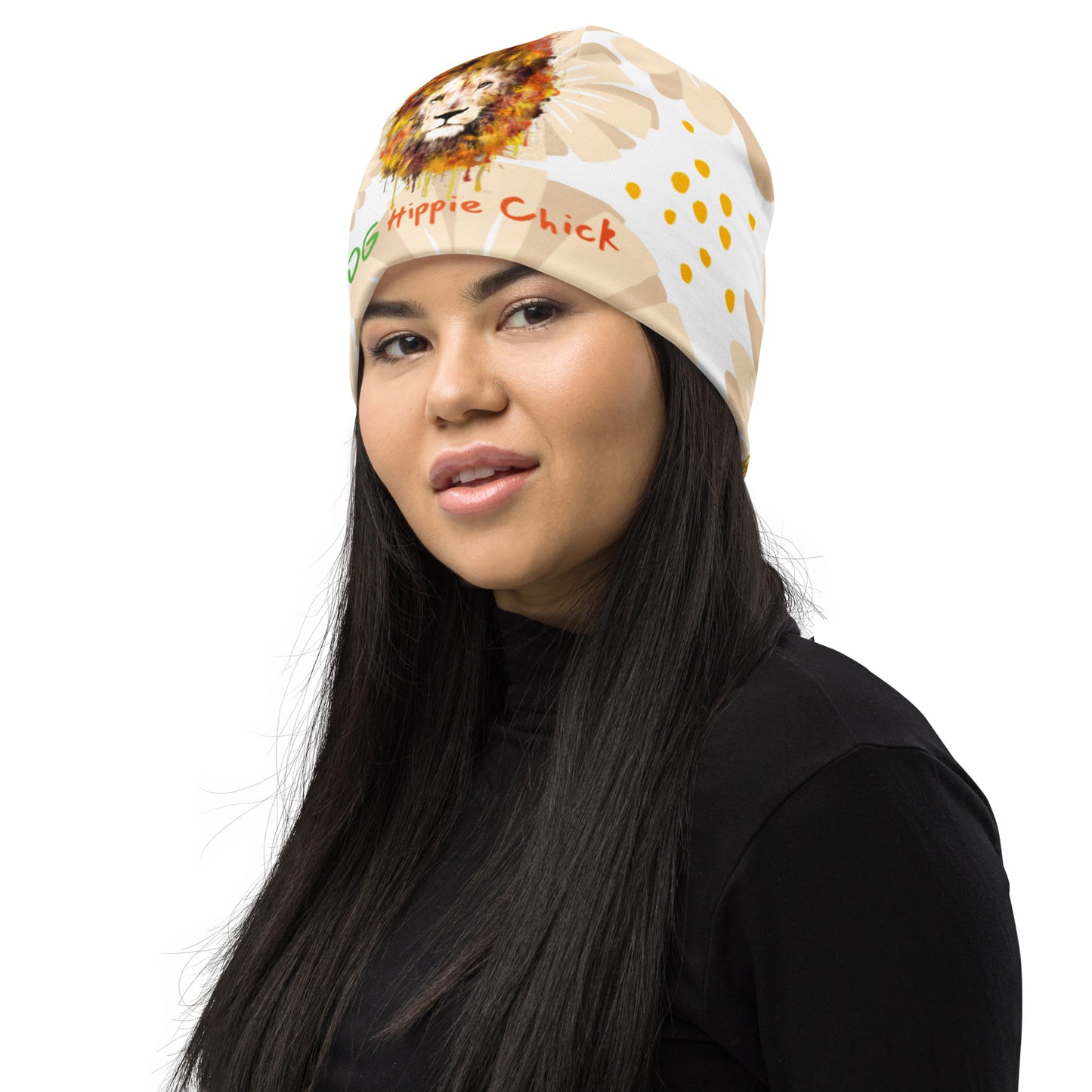 Tan Daisies Beanie - OG Hippie Chick