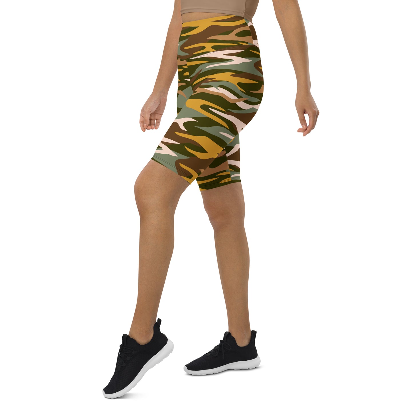 Camo Rays Biker Shorts