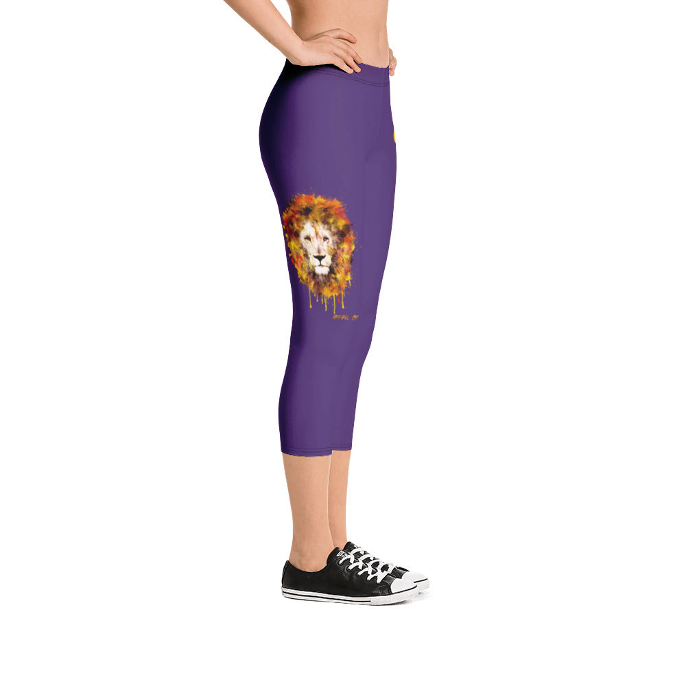 Purple Capri Leggings