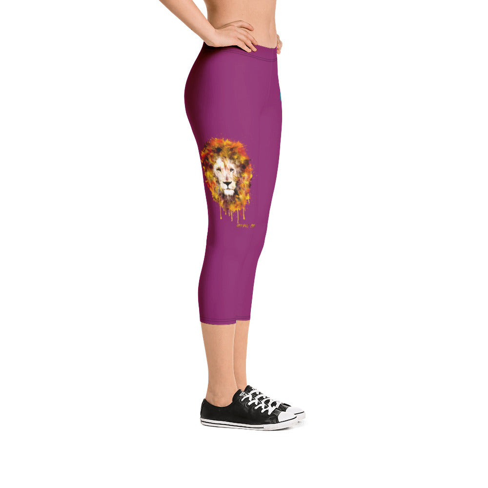 Eggplant Capri Leggings