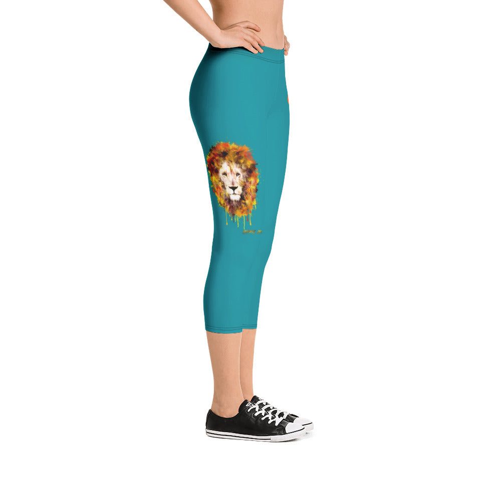 Teal Capri Leggings