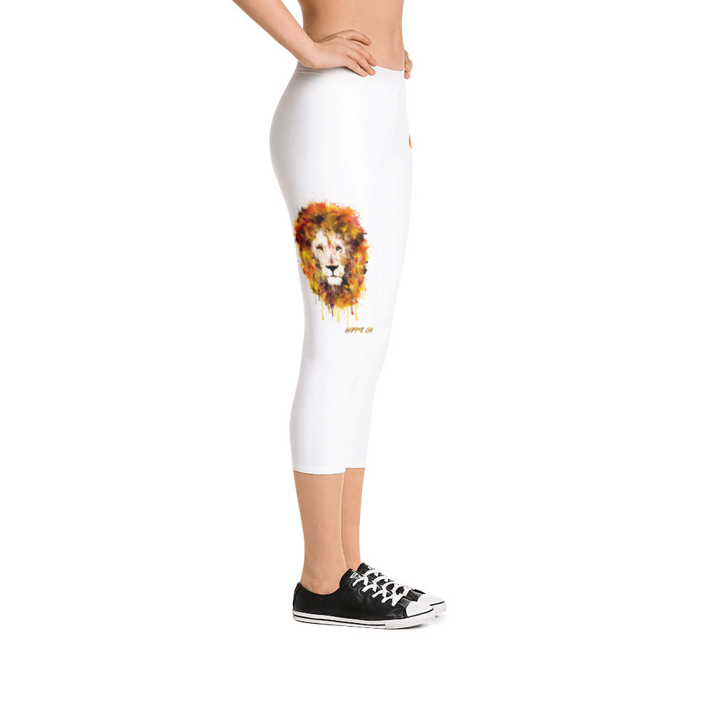 White Capri Leggings