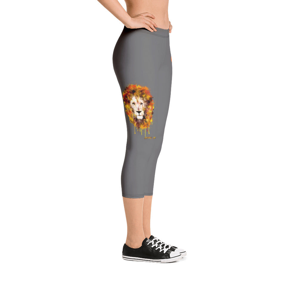 Legging capri gris