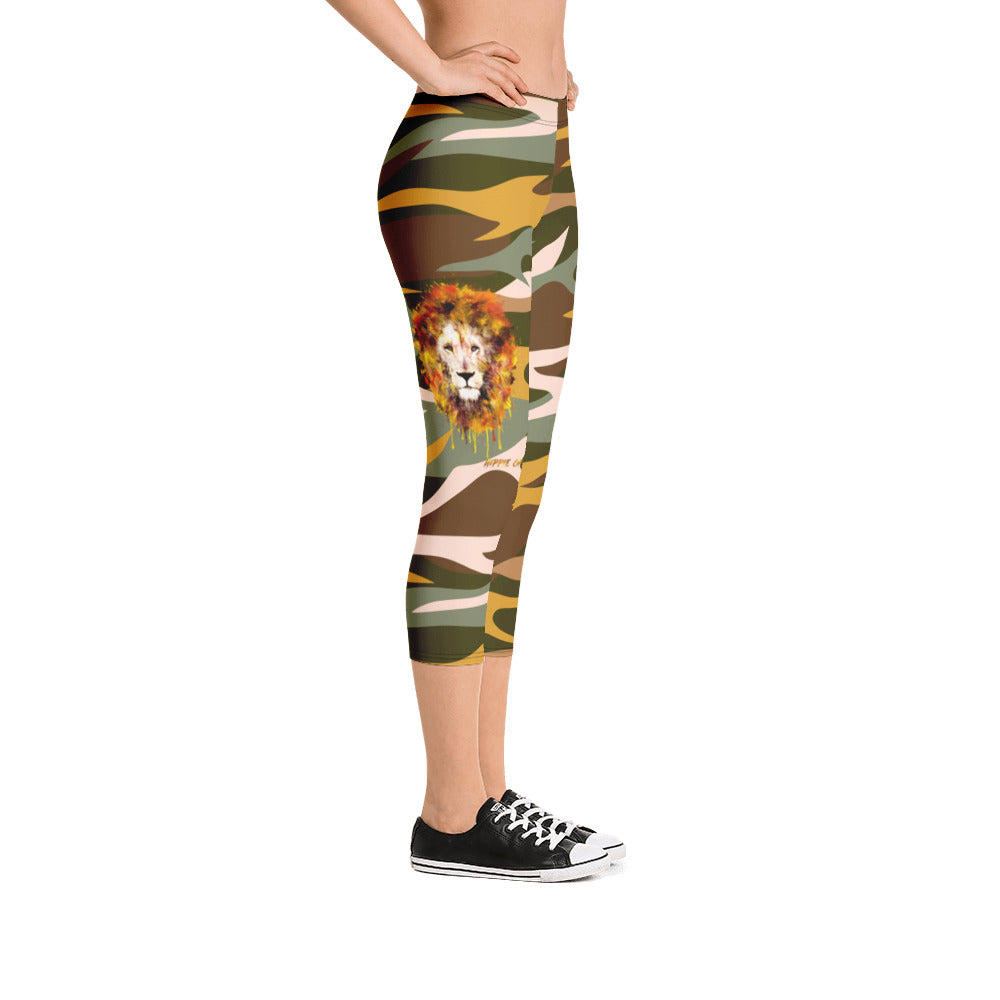 Camo Rays Capri Legging (court)