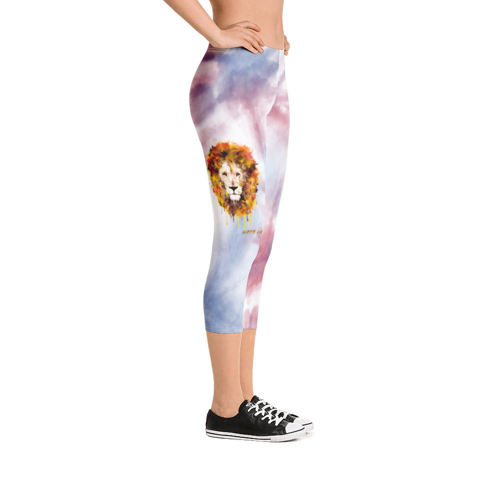 Tie Dye Capri Leggings (short)