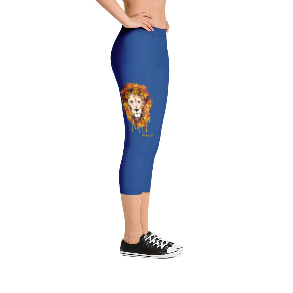 Navy Capri Leggings (short)
