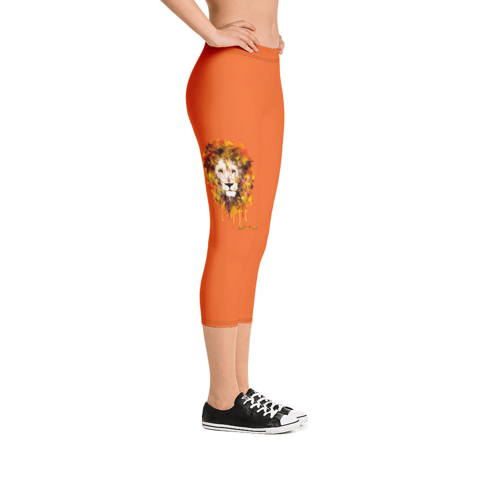 Orange Capri Leggings (short)