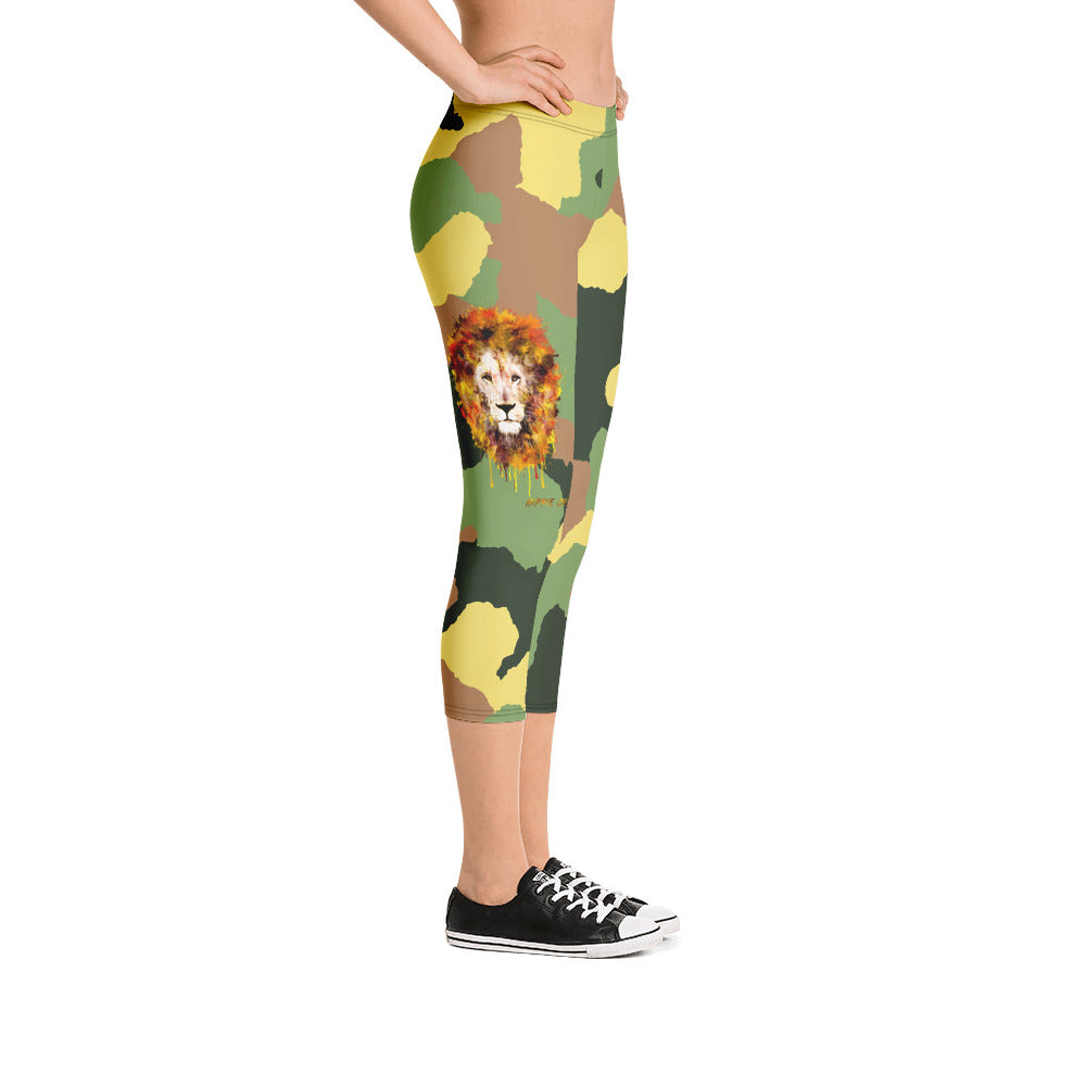 Army Camo Capri Leggings (short)