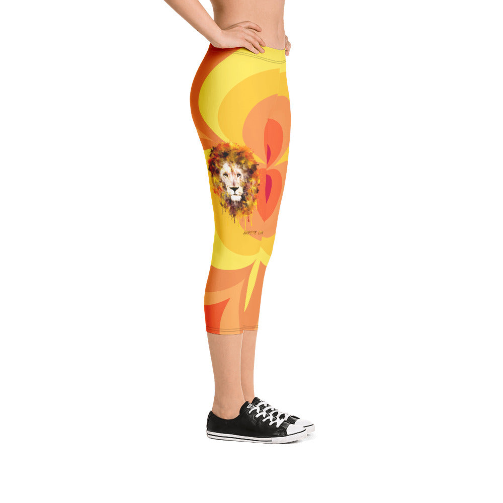 Sunny Flower 2 Capri Leggings