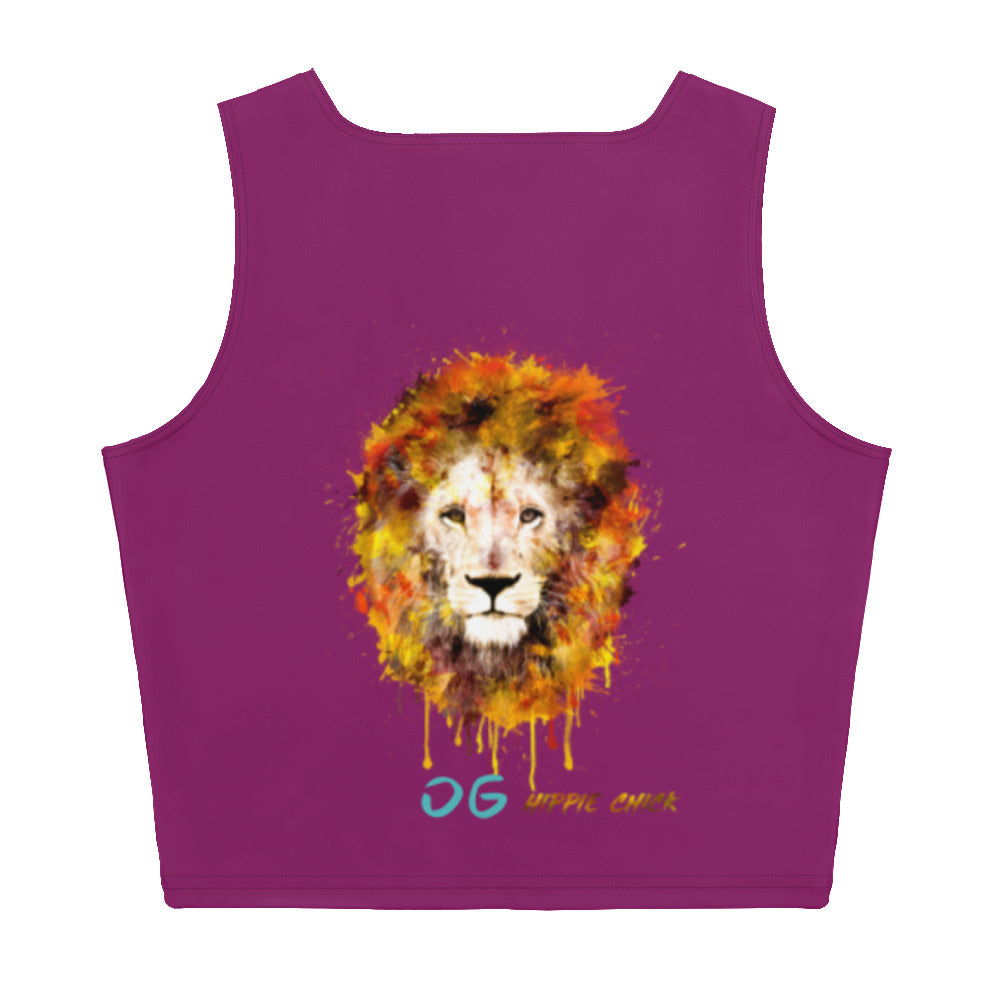 Eggplant Crop Top - OG Hippie Chick