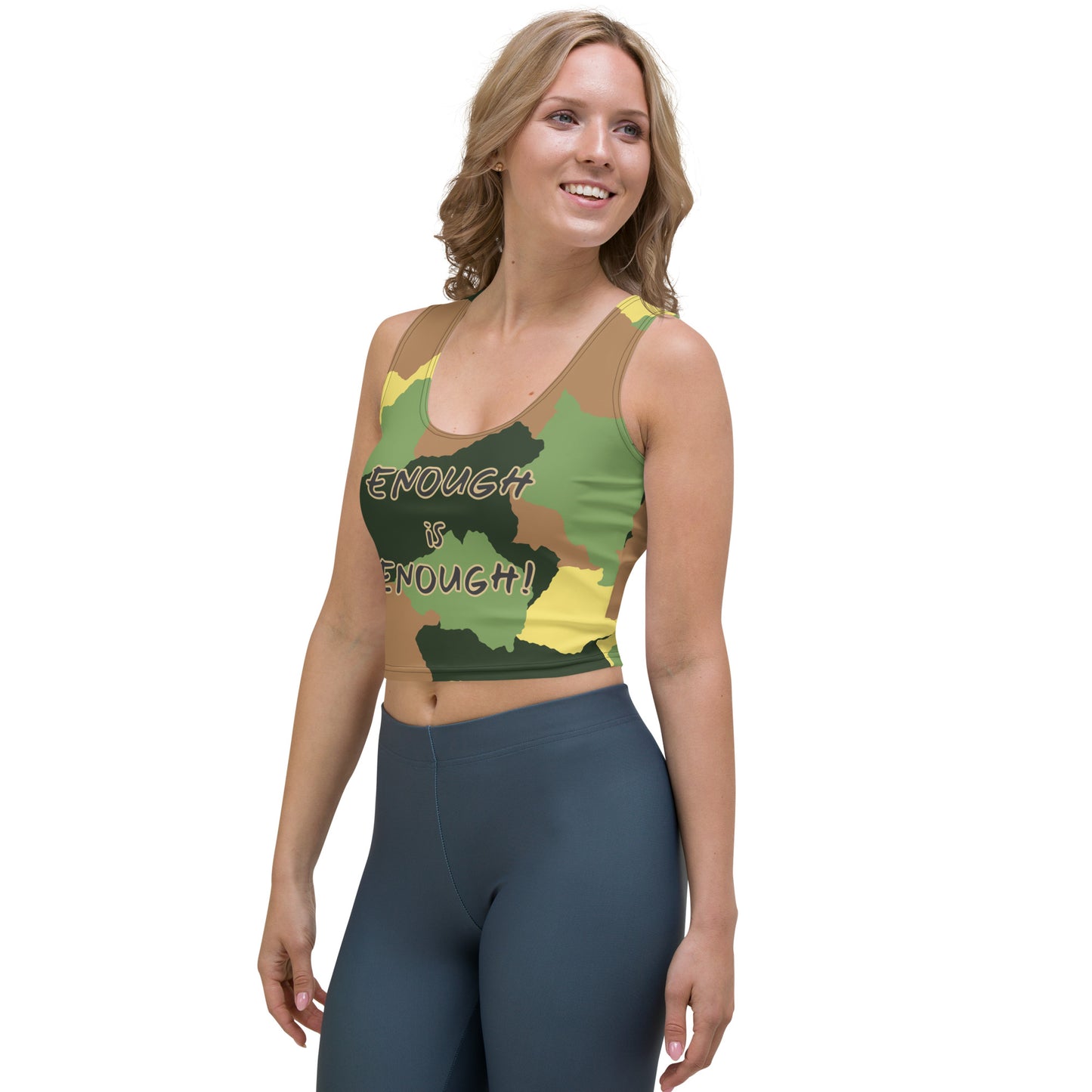 Army Camo Crop Top - ENOUGH IS ENOUHG!