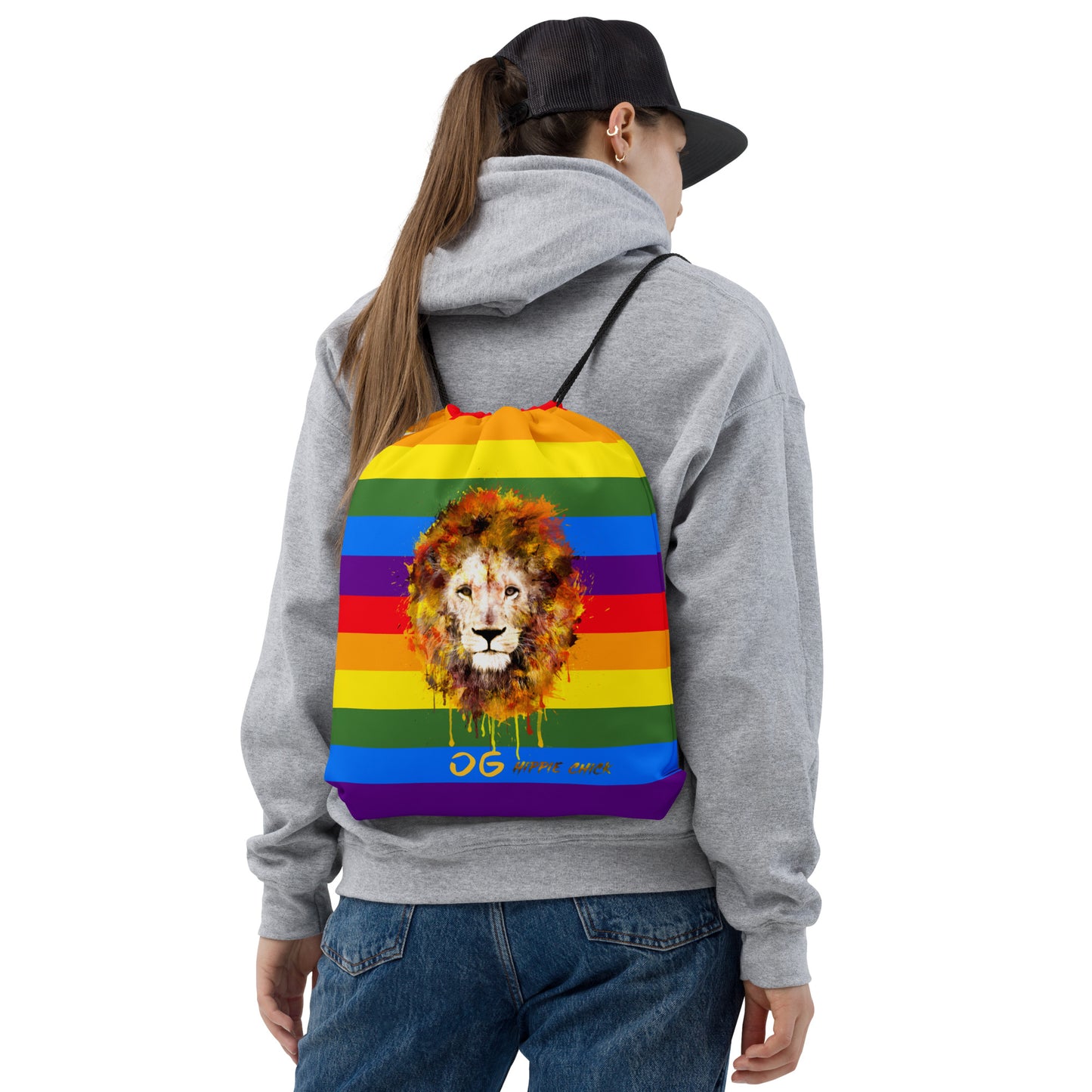 Rainbow Drawstring Bag
