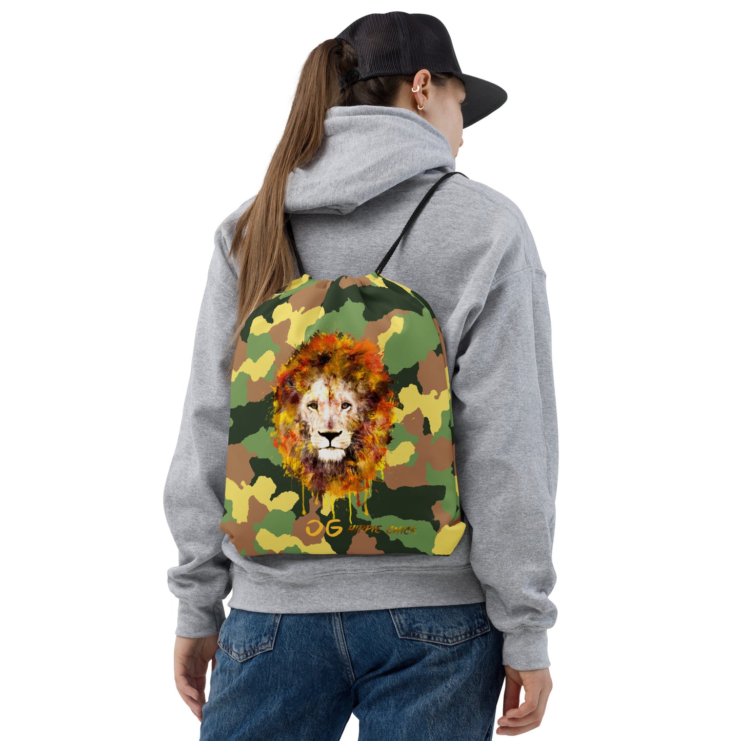 Army Camo Drawstring Bag