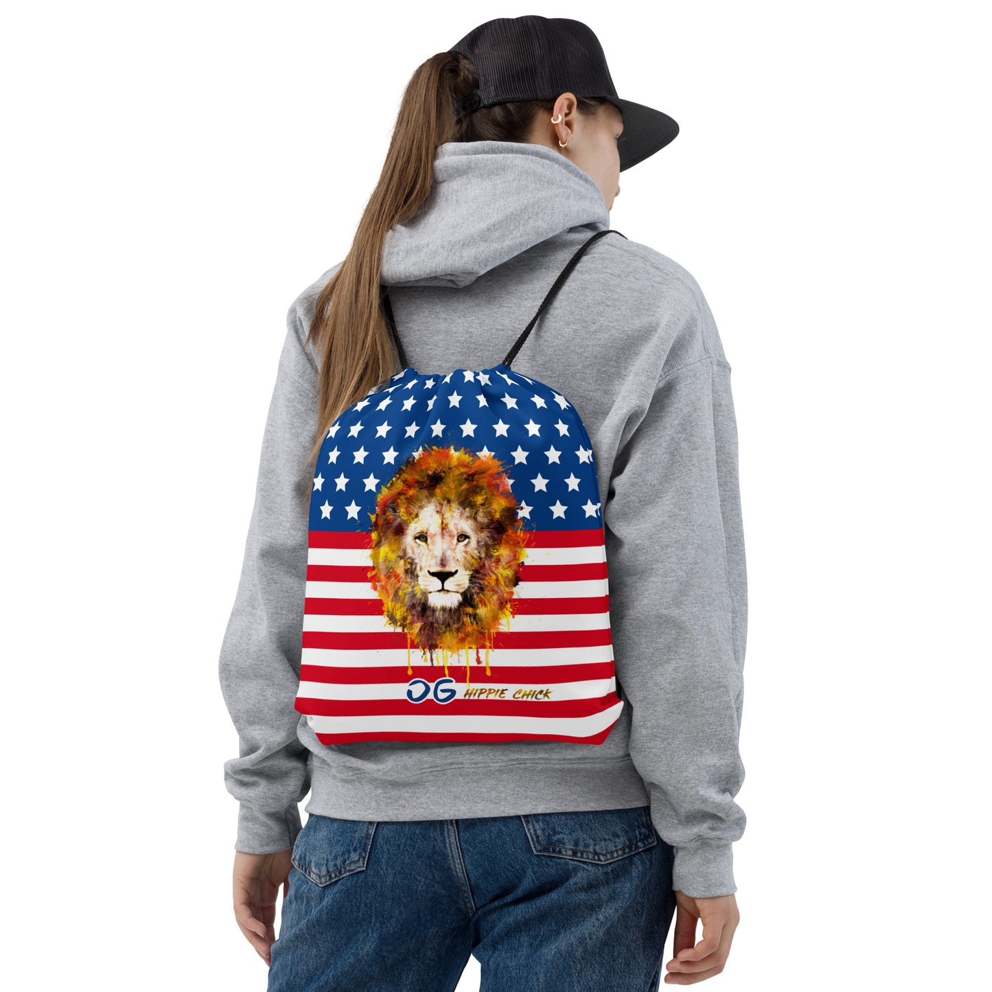 USA Drawstring Bag