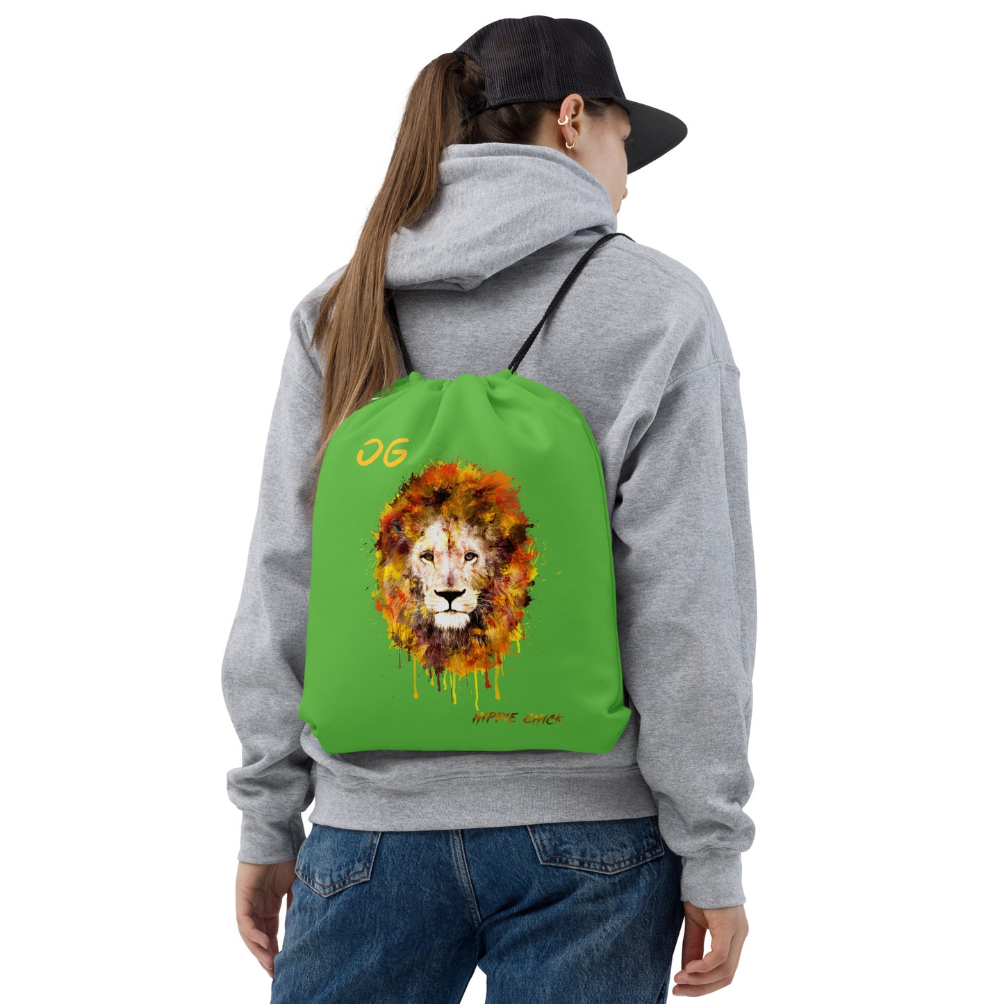 Grinch Drawstring Bag