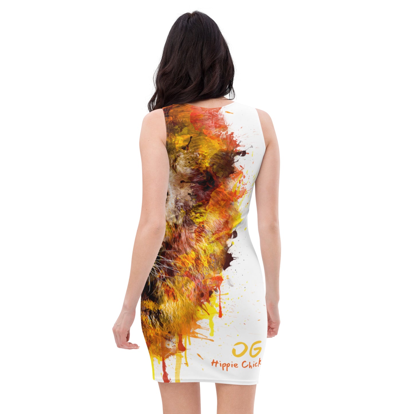 Robe Blanche Ajustée (grand Lion)