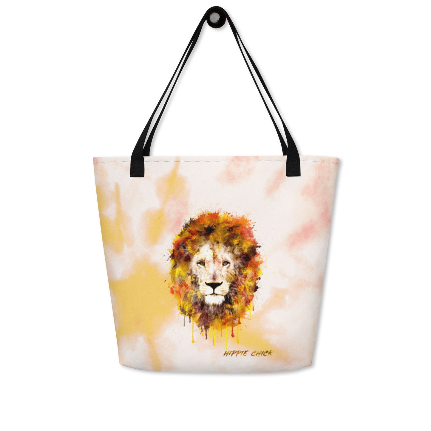 Orange Tie Dye Tote Bag
