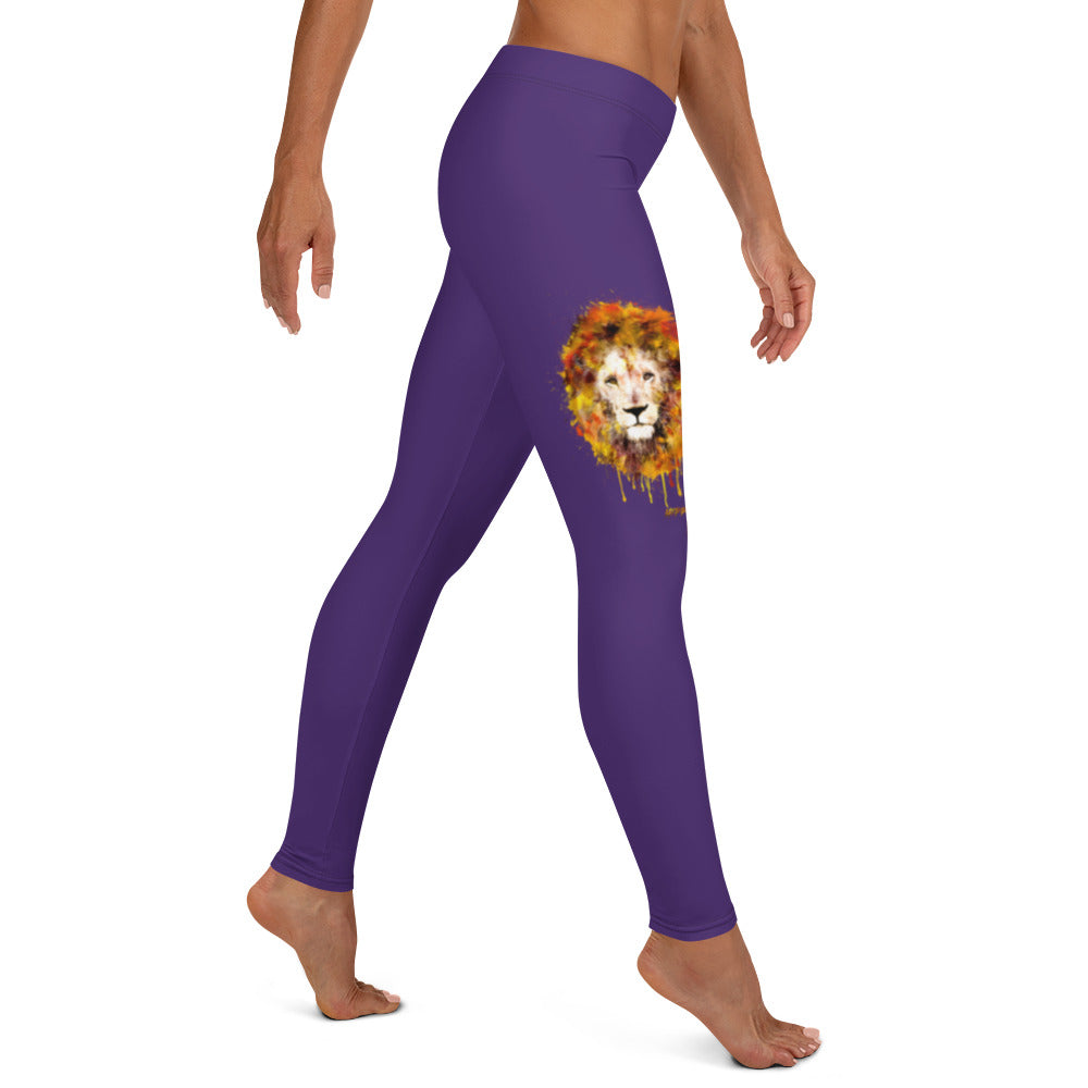 Purple Long Leggings