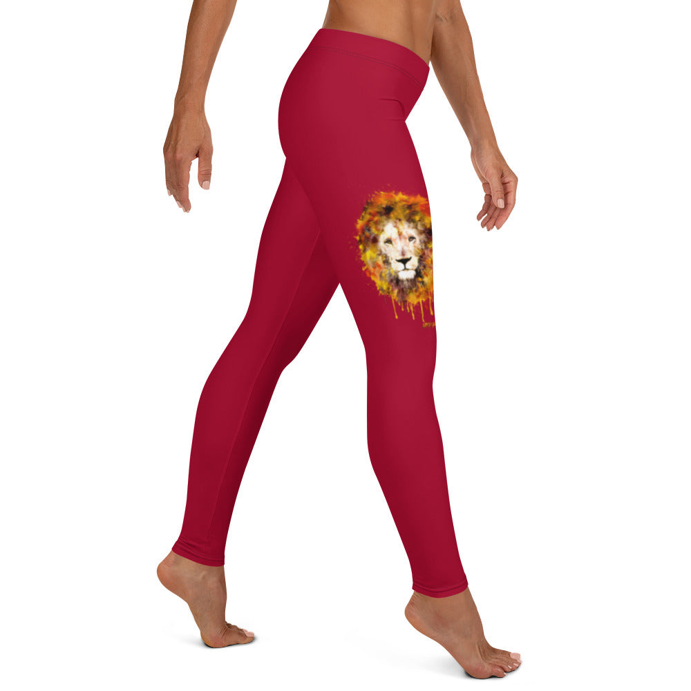 Maroon Long Leggings