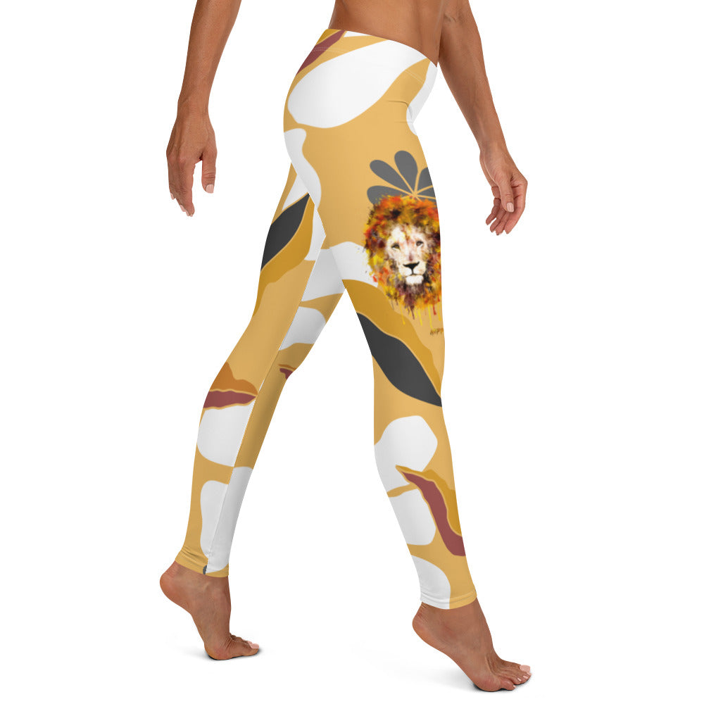 Legging Long Fleurs Blanches