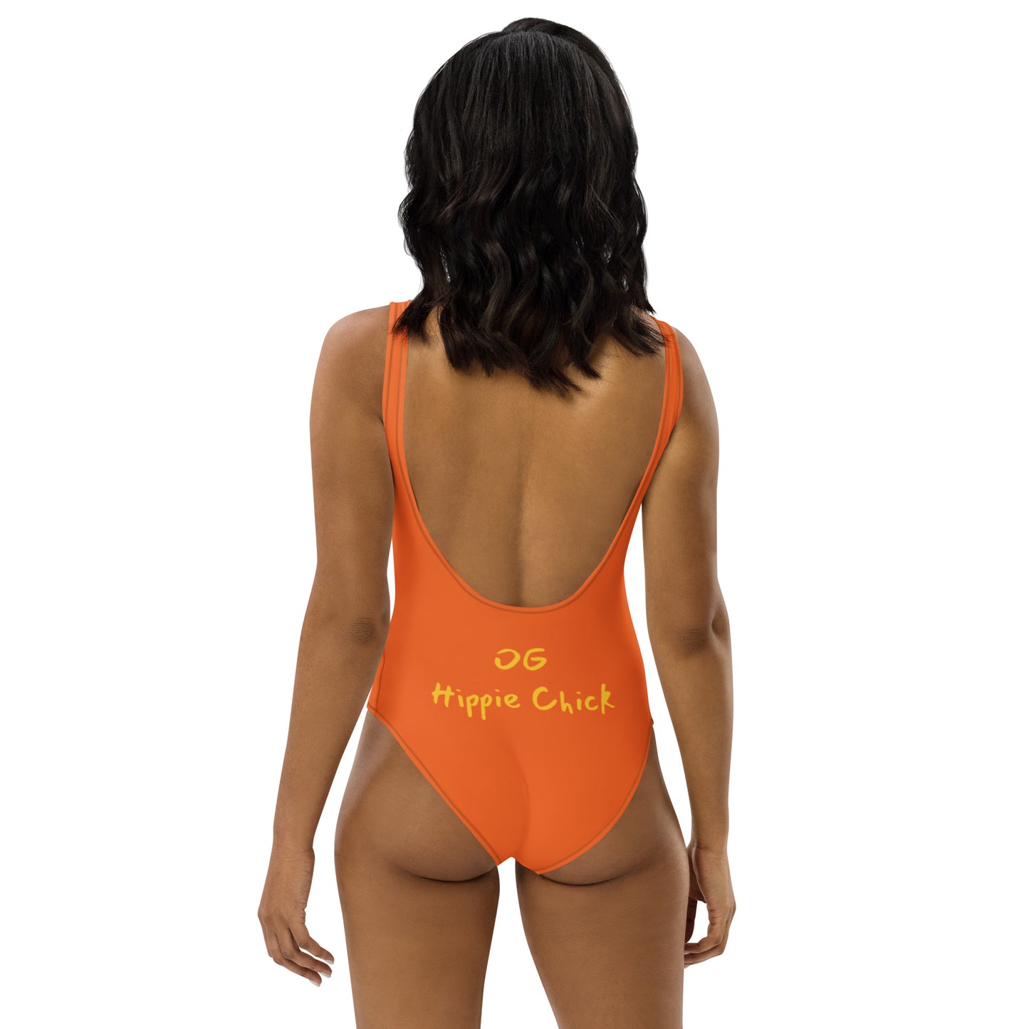 Orange One Piece Swimsuit