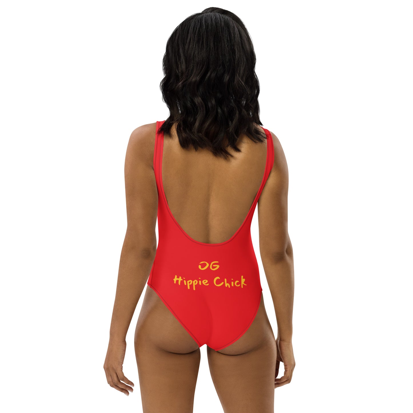 Red One Piece Swimsuit