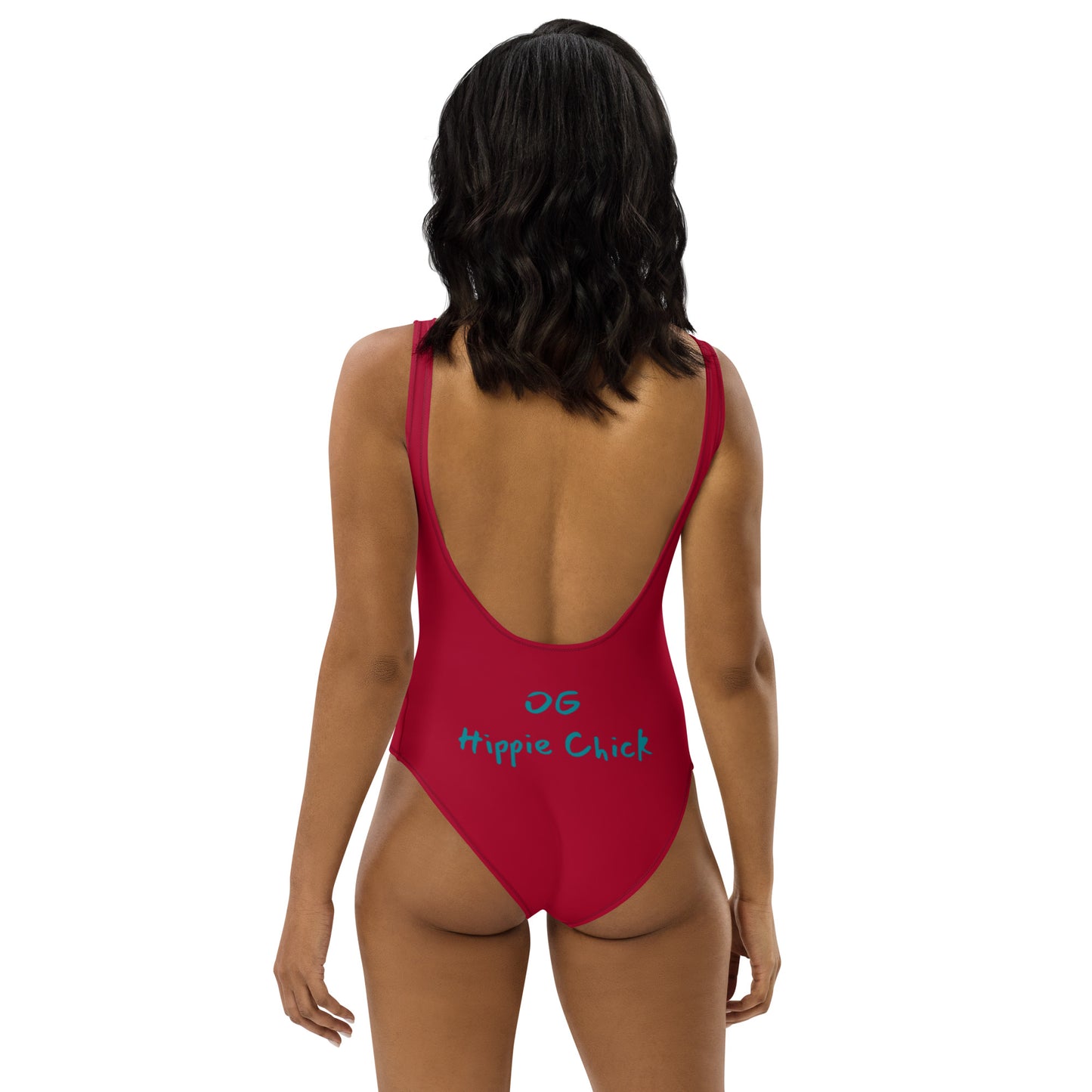 Maroon One Piece Swimsuit