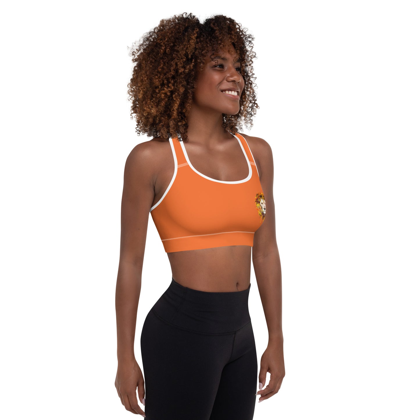 Orange Sports Bra