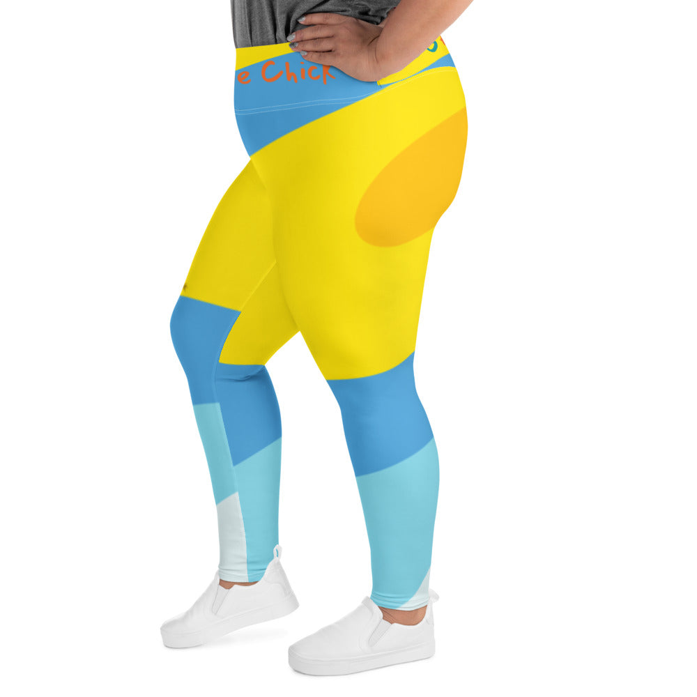 Color Waves Plus Size Leggings