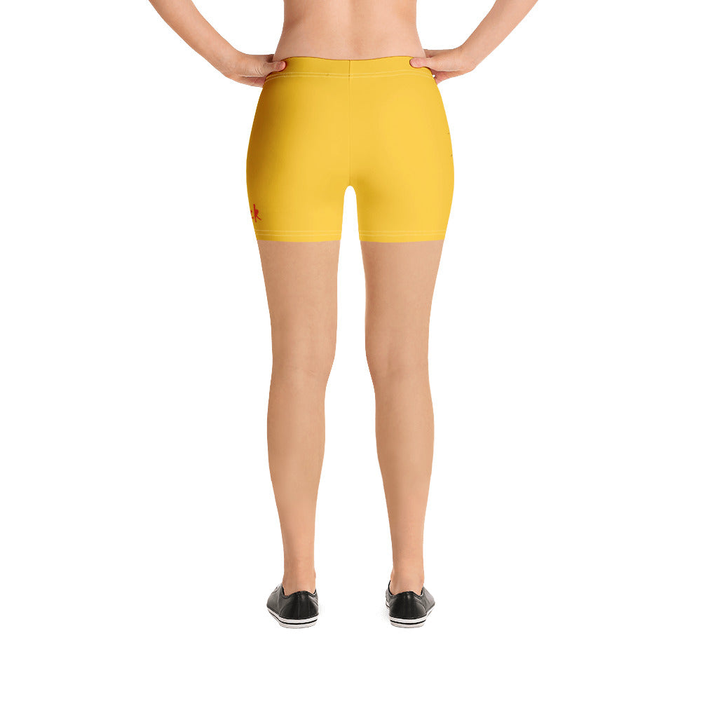 Yellow Tight Shorts