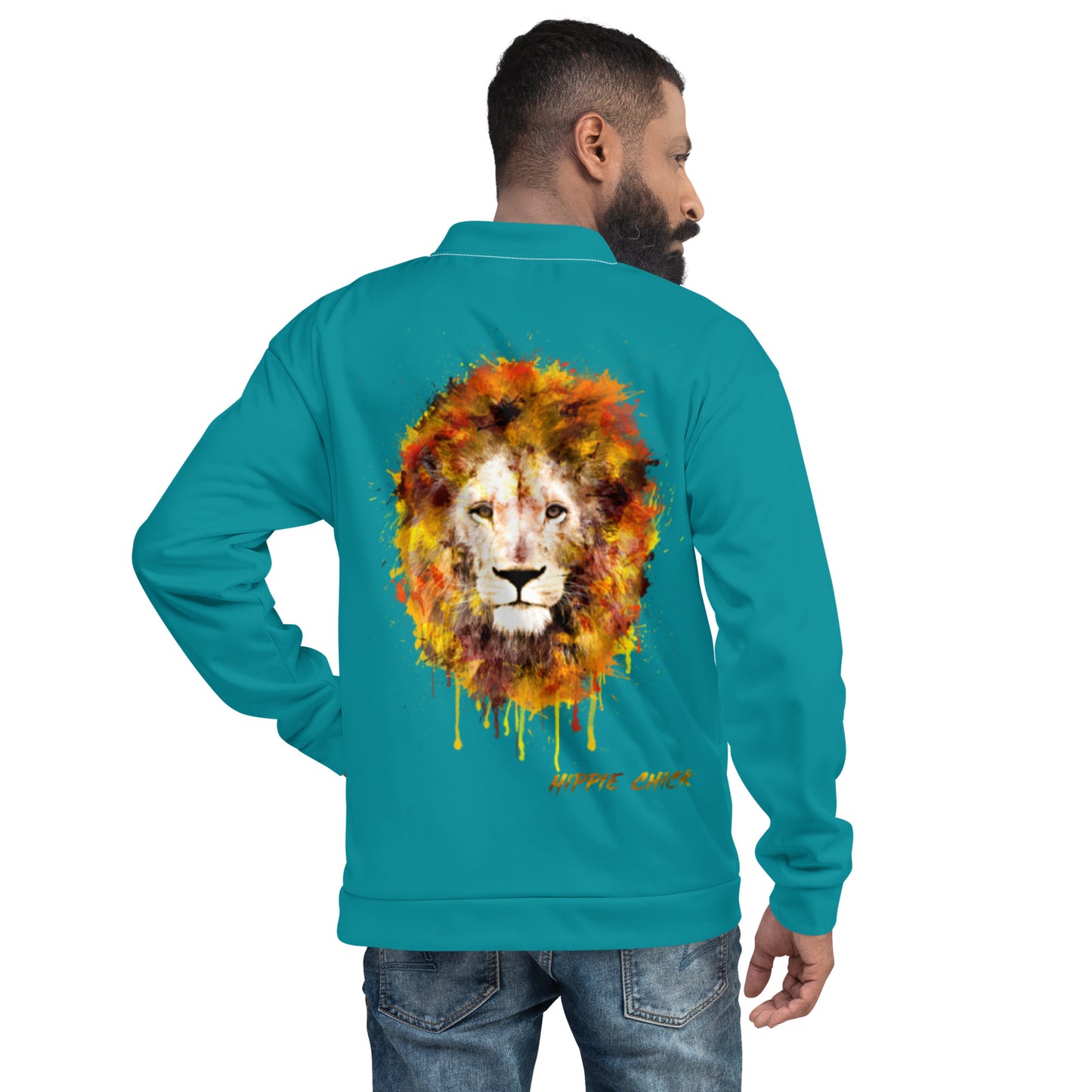 Teal Bomber Jacket - OG Hippie Dude