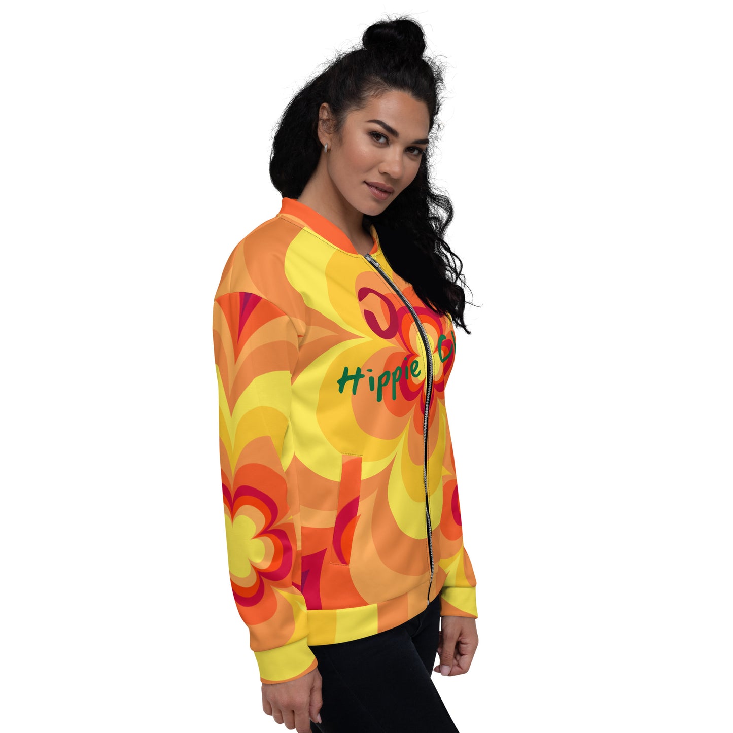 Sunny Flower 2 Bomber Jacket - OG Hippie Chick