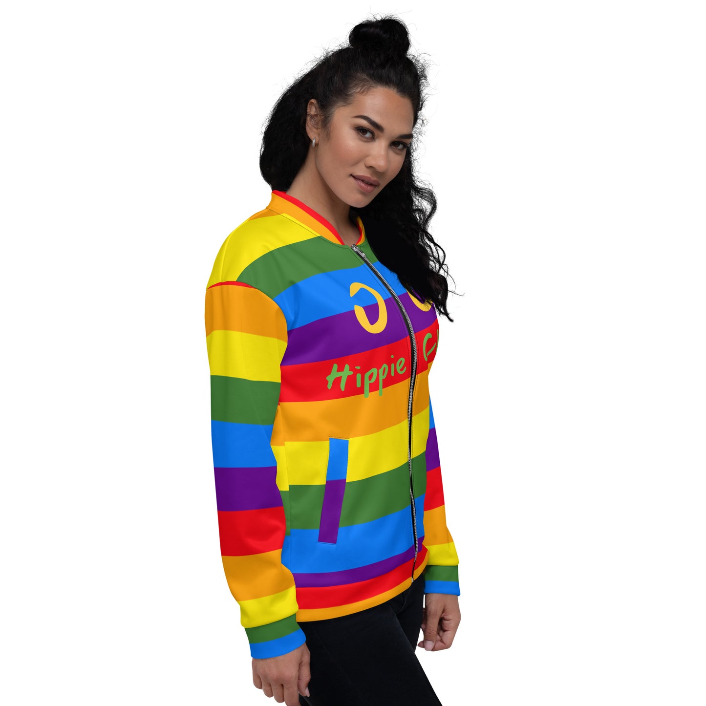 Rainbow Bomber Jacket - OG Hippie Chick