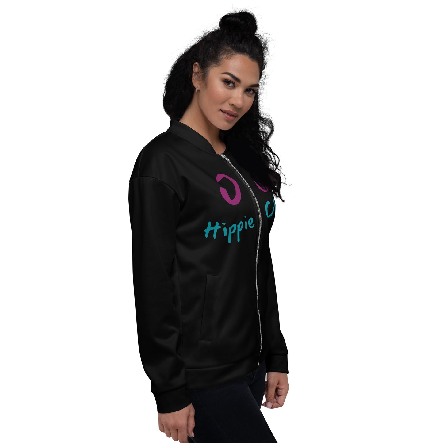 Black Bomber Jacket - OG Hippie Chick