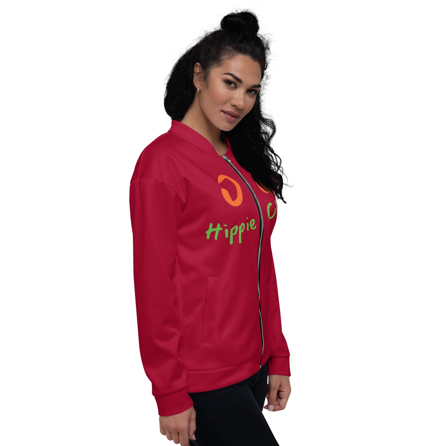 Maroon Bomber Jacket - OG Hippie Chick