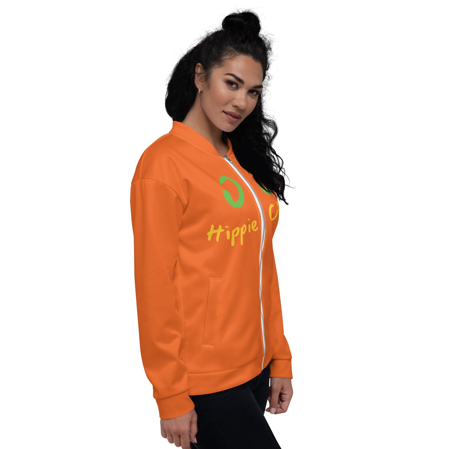Orange Bomber Jacket - OG Hippie Chick
