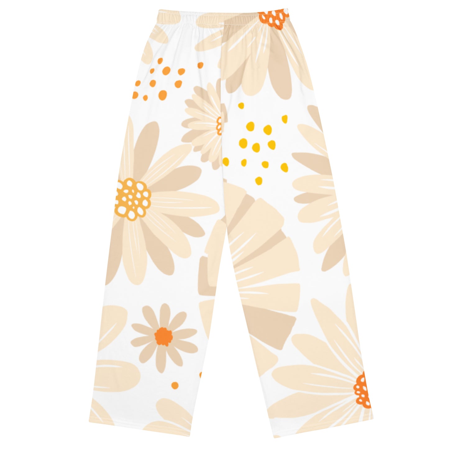 Tan Daisies Unisex Pants - OG Hippie Chick