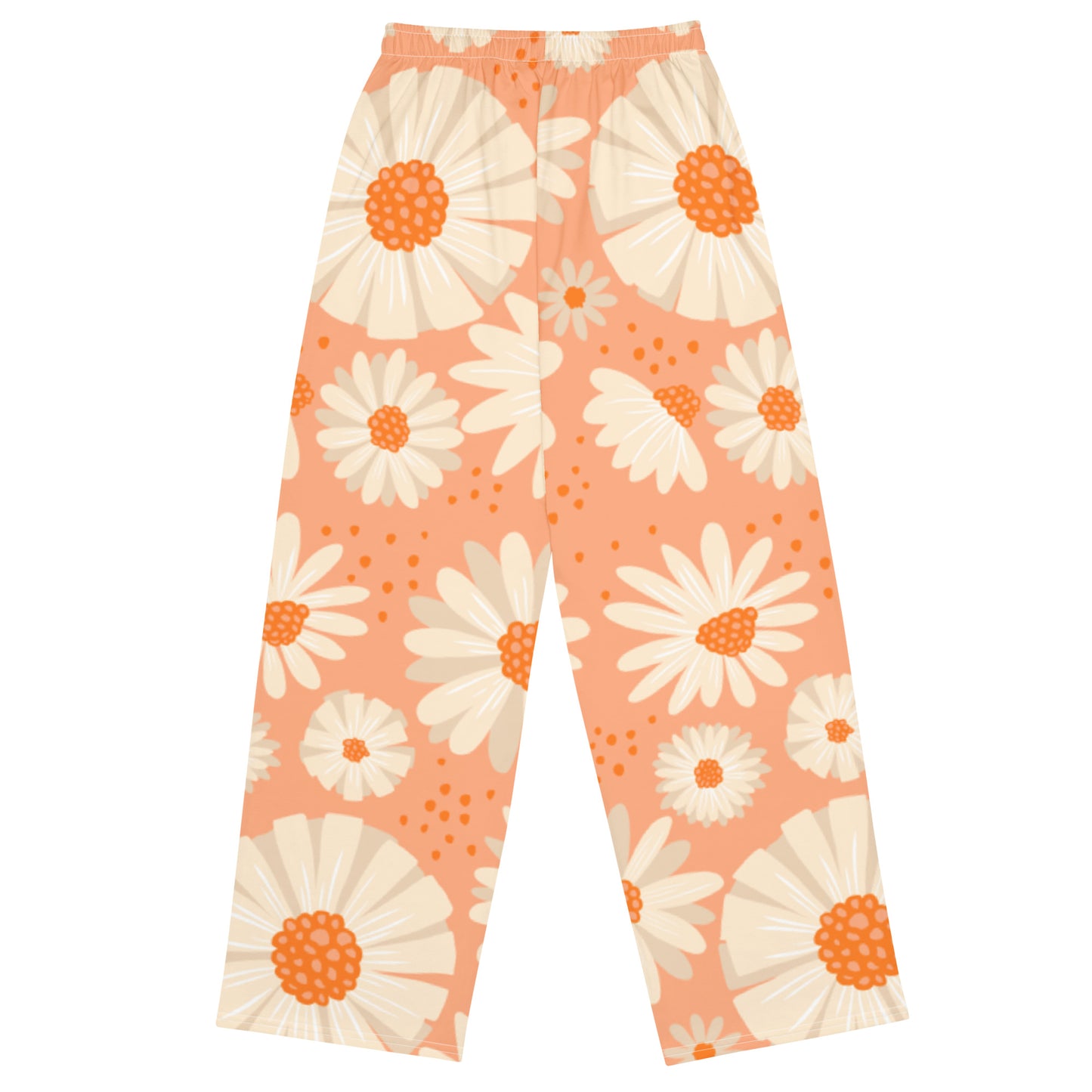 Peach Daisies Unisex Pants - OG Hippie Chick