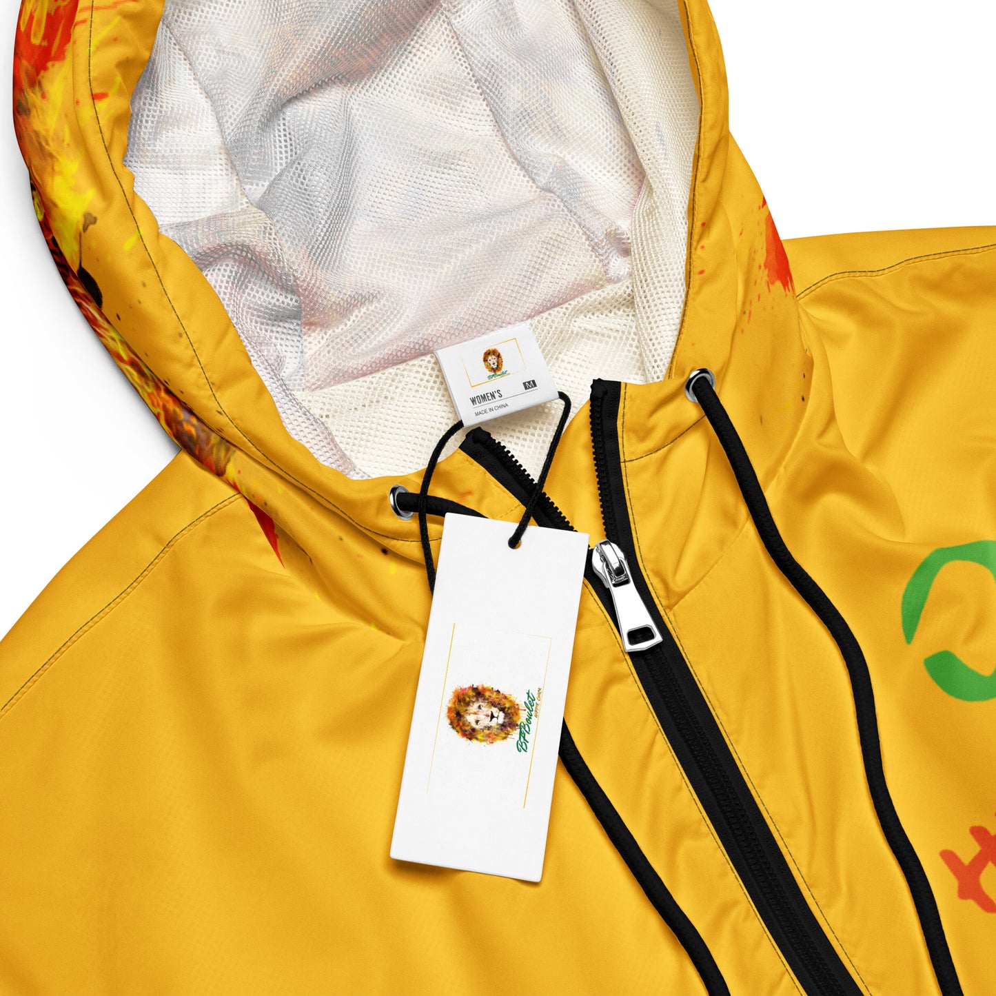 Yellow Cropped Windbreaker
