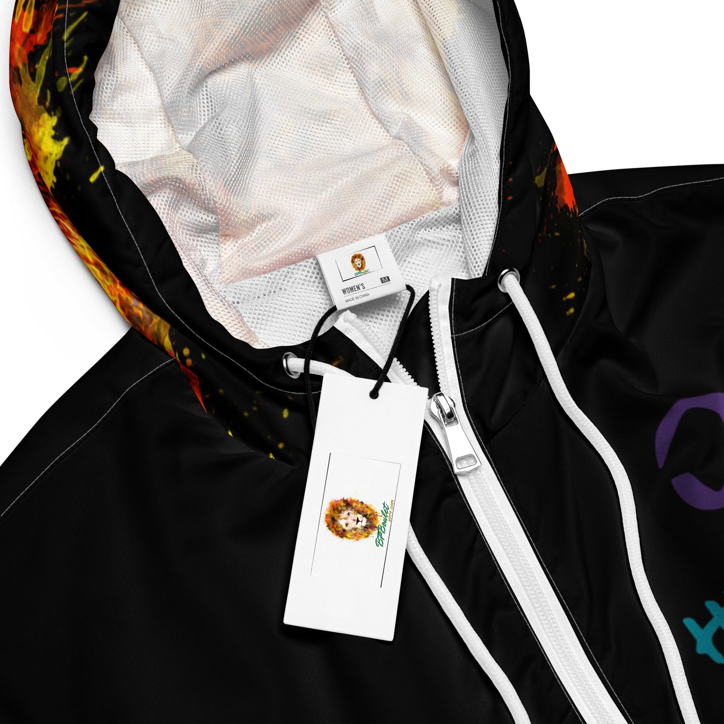 Black Cropped Windbreaker