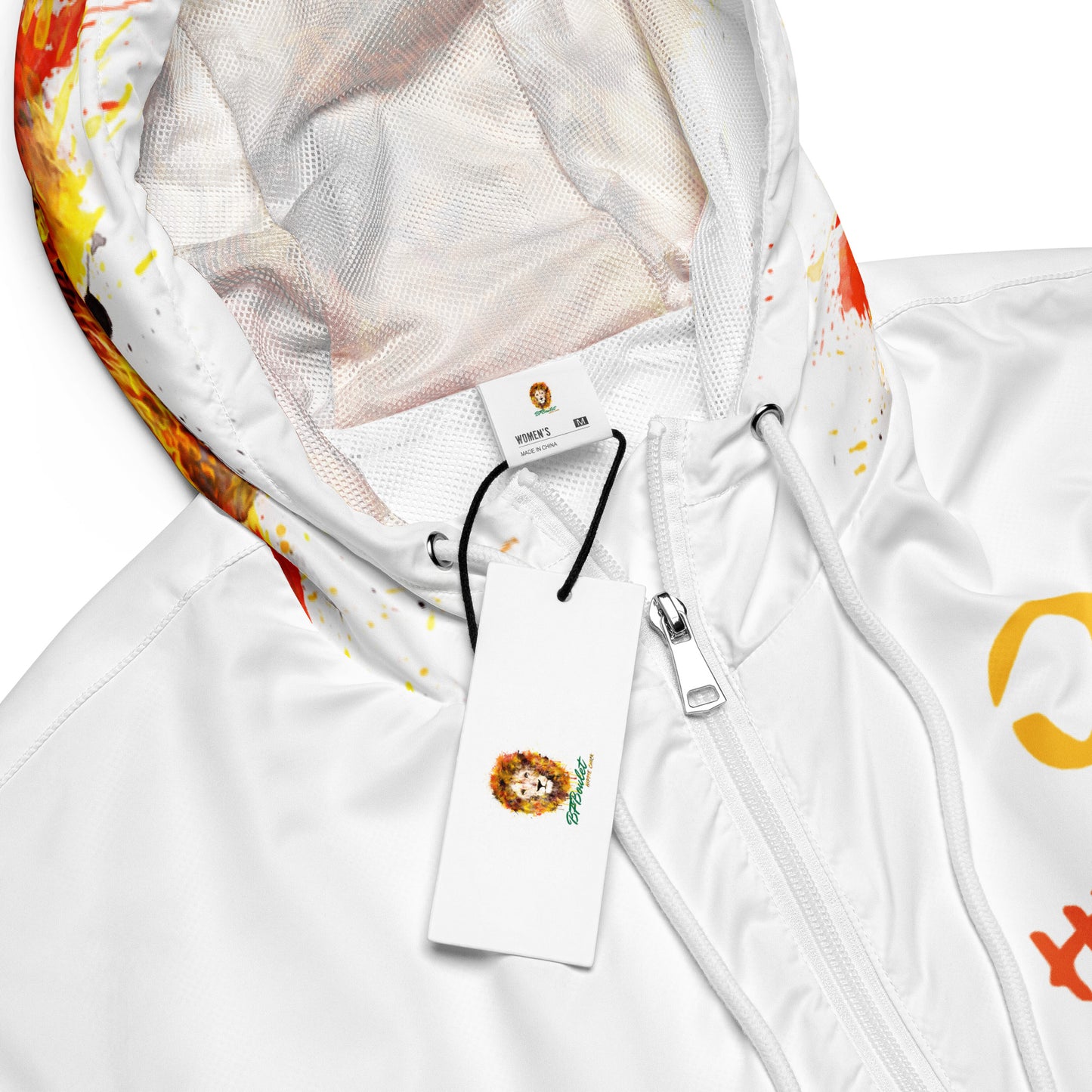 White Cropped Windbreaker