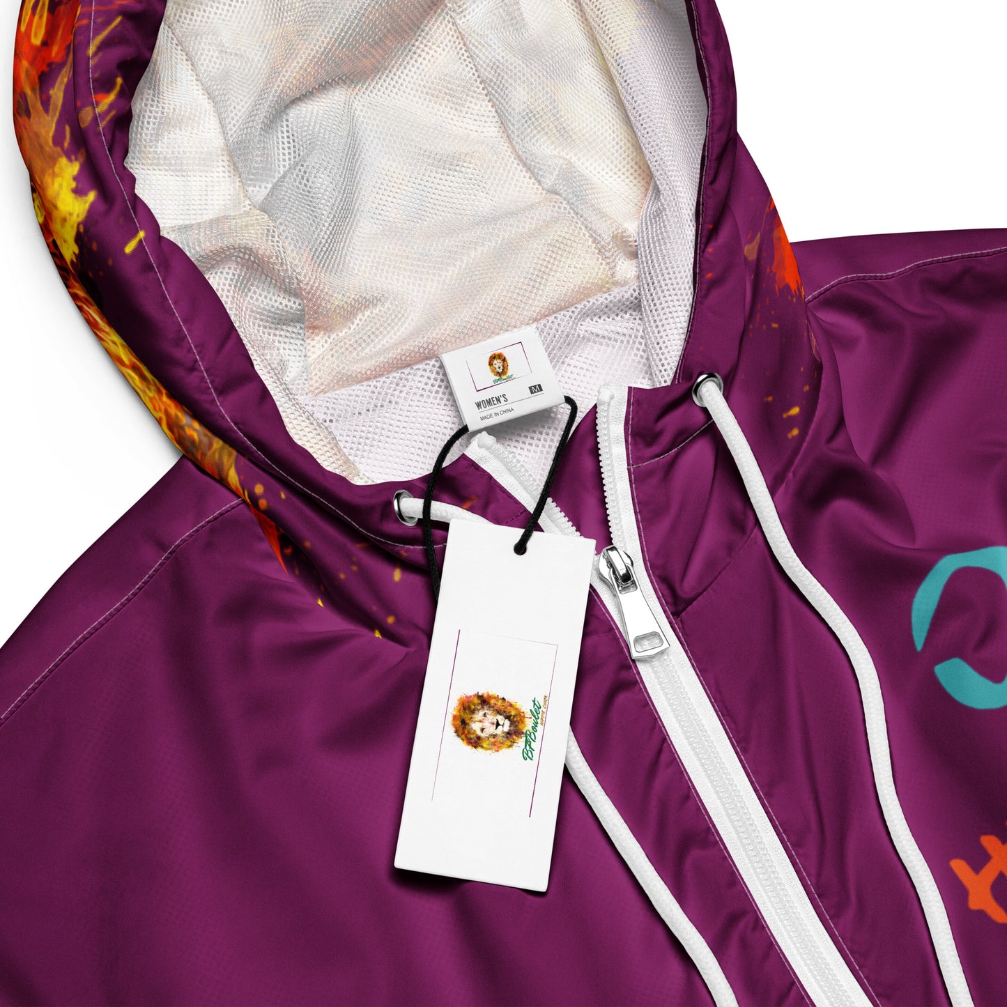 Eggplant Cropped Windbreaker