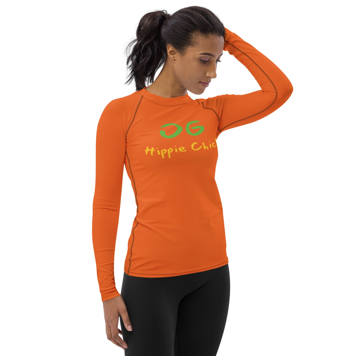 Orange Women's Rash Guard