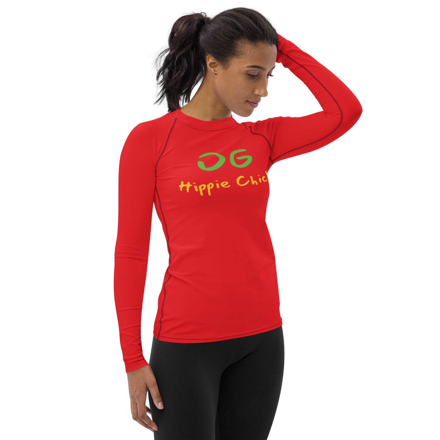 Red Women's Rash Guard