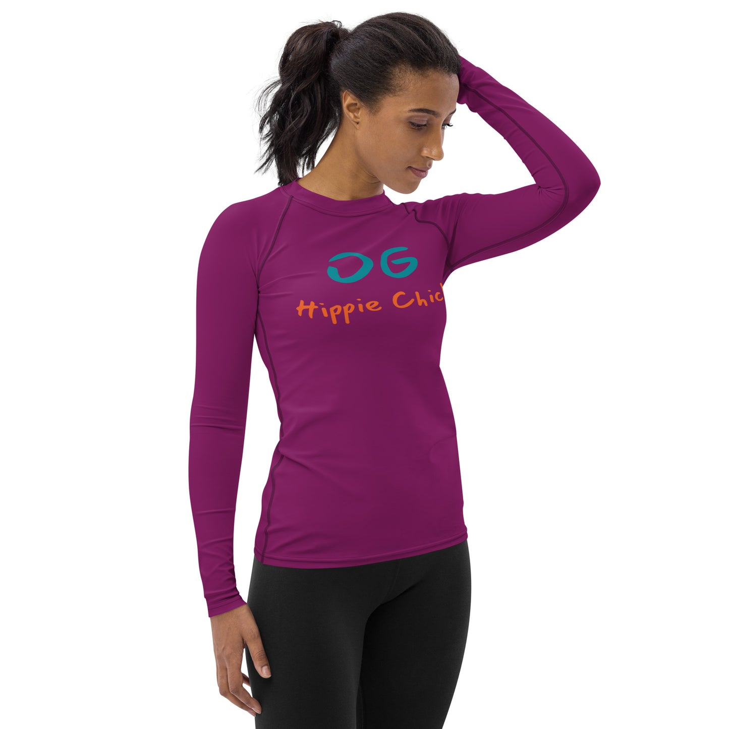 Eggplant Women's Rash Guard