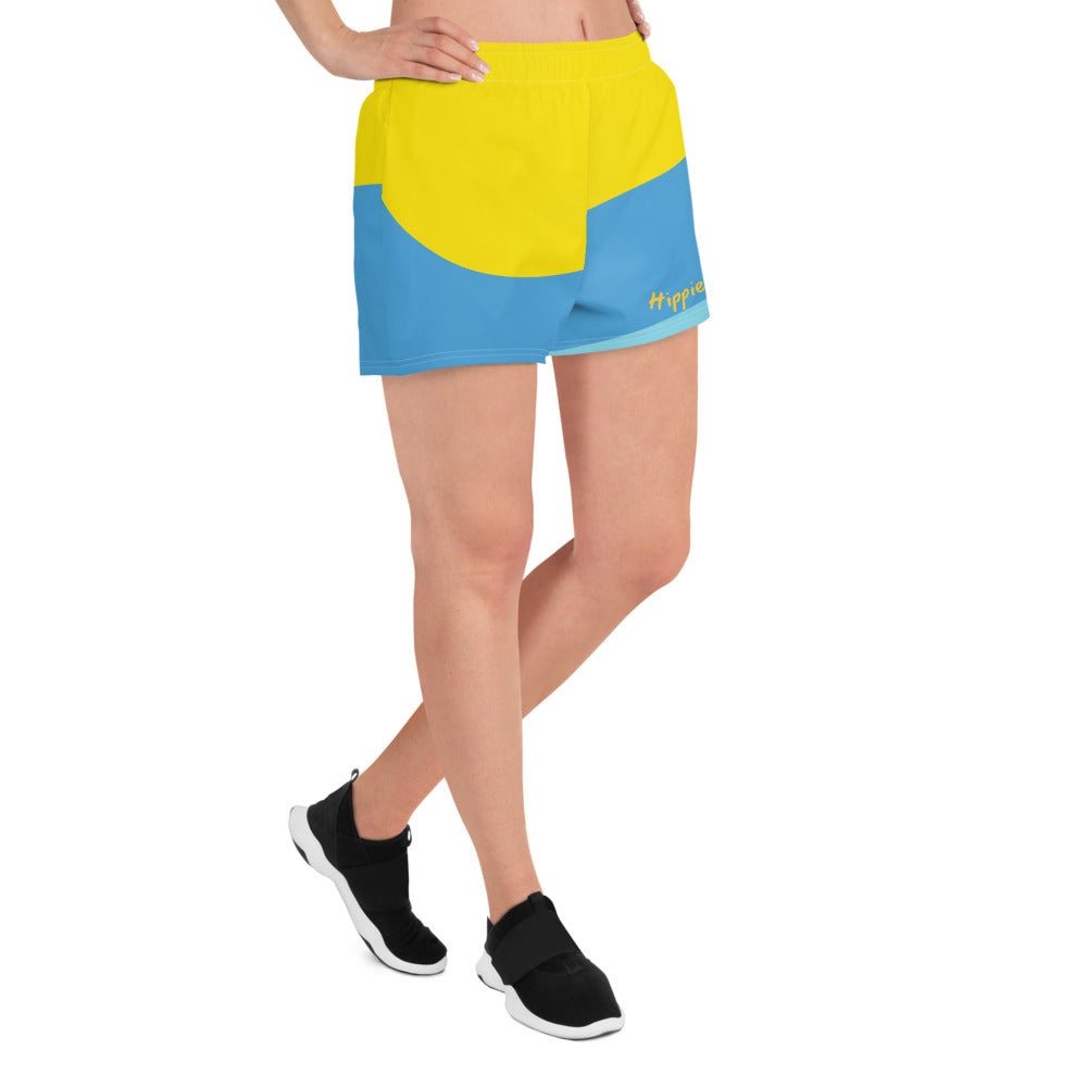 Color Waves Women's Athletic Shorts